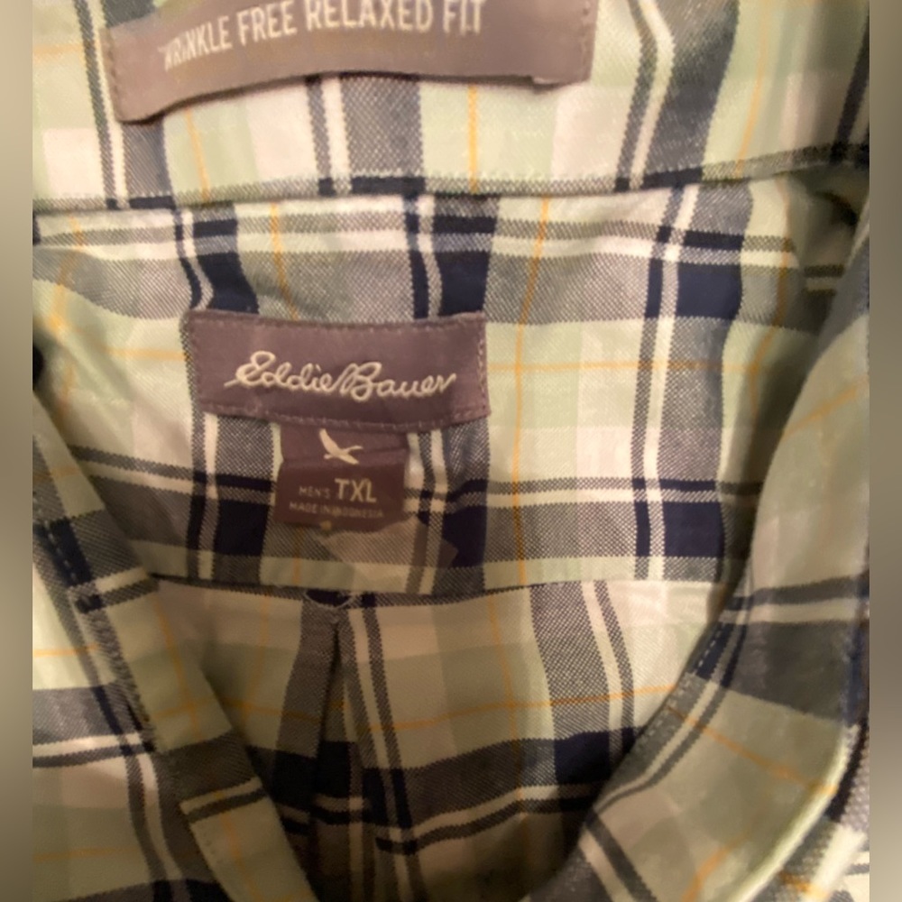 Eddie Bauer XLT Big & Tall Men’s Relaxed Button Up Great Condition Wrinkle Free. - Picture 1 of 5
